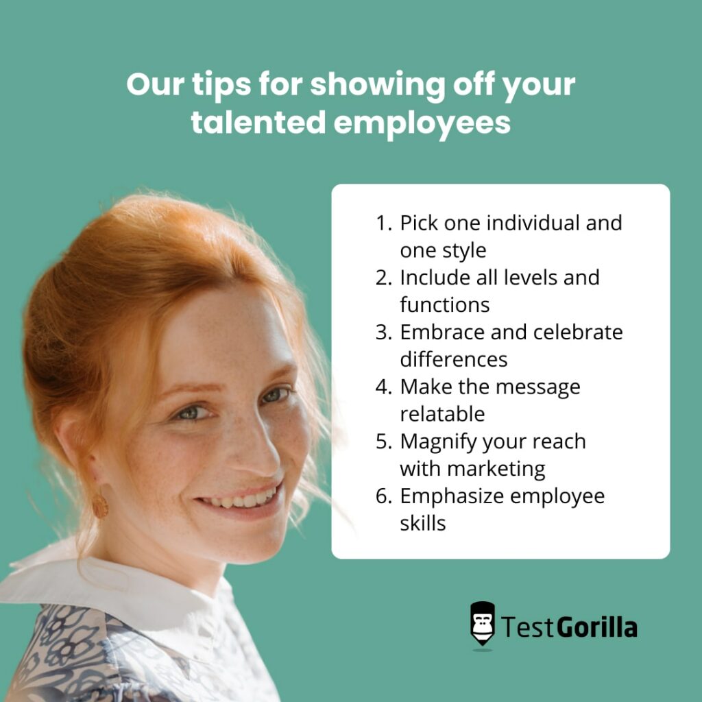 Our tips for showing off your talented employees list