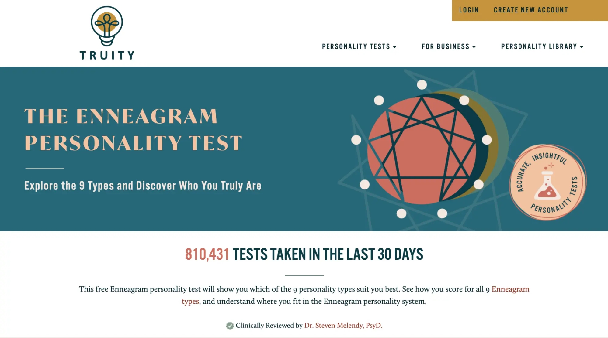 The Truity Enneagram page
