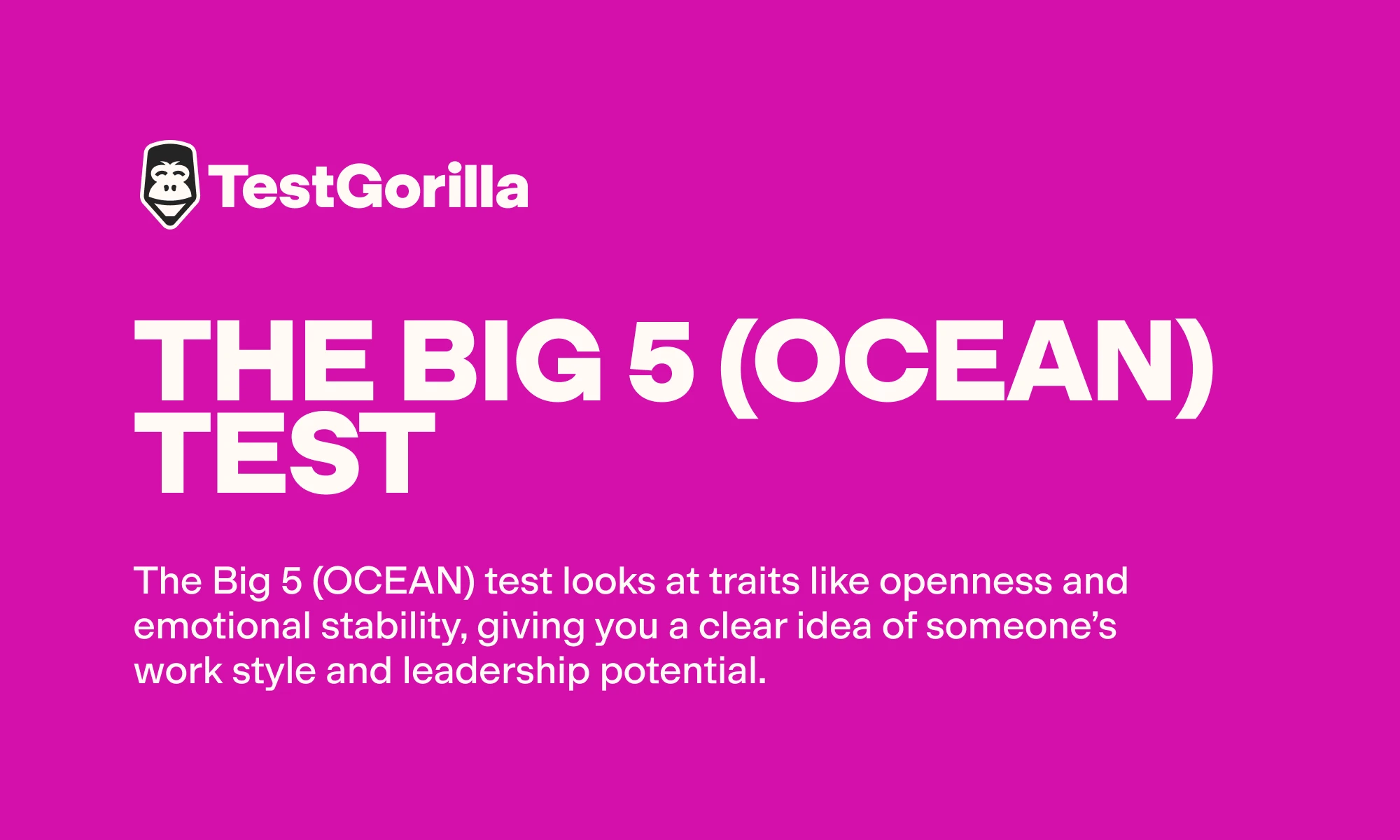 the big 5 ocean test graphic