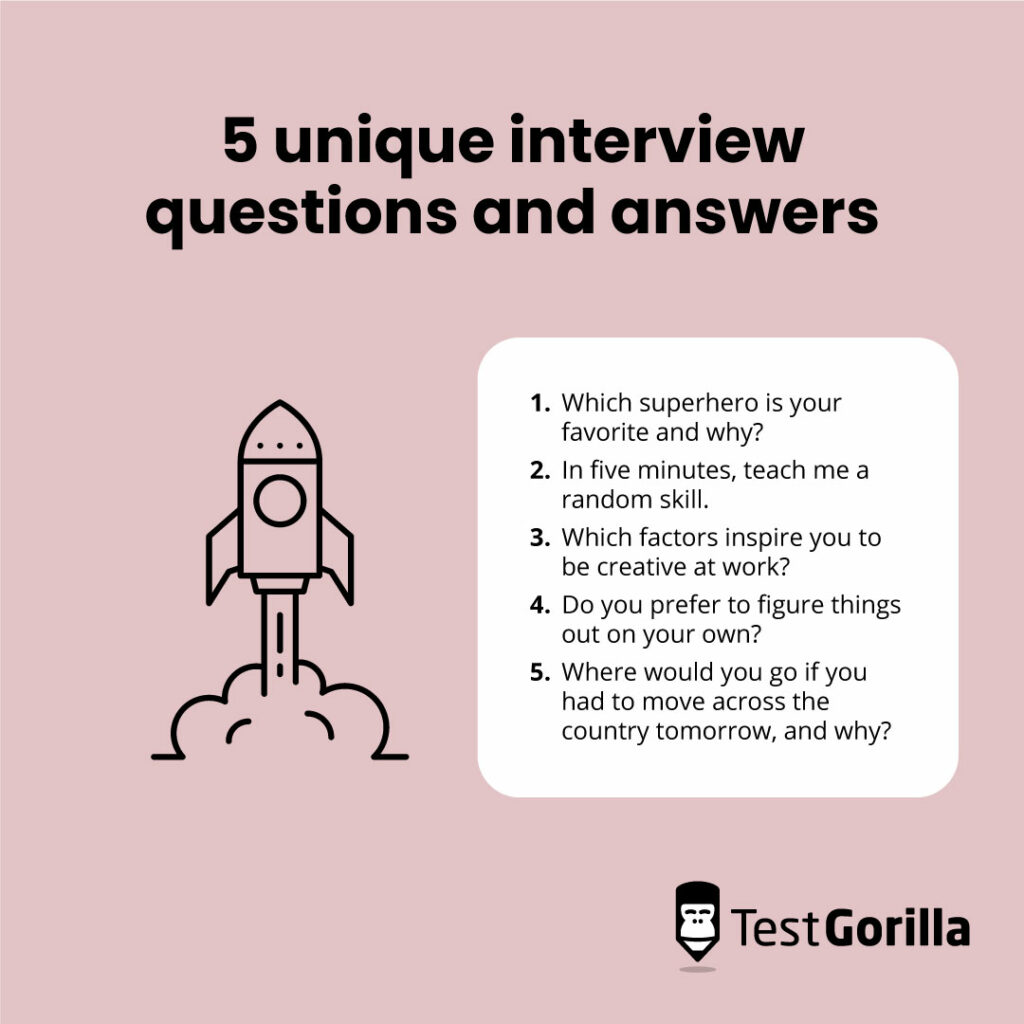 77 best interview questions to ask candidates - TestGorilla