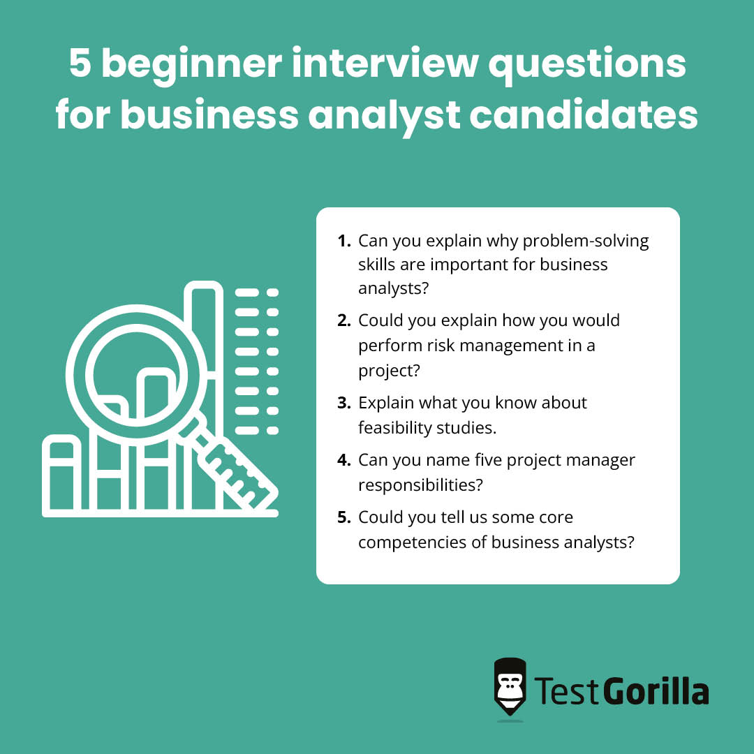 5 beginner interview questions for business analyst candidates