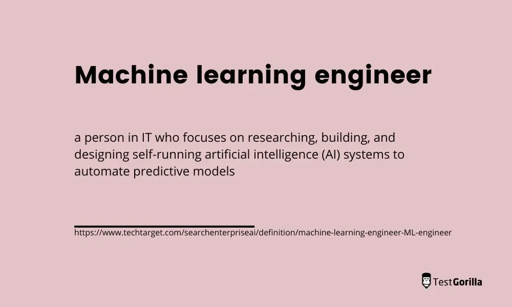 machine learning engineer definition