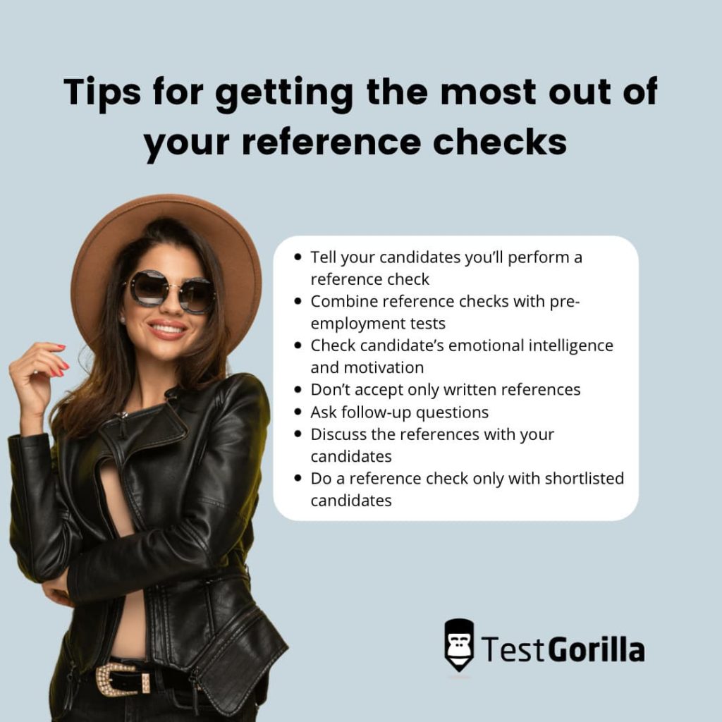 tips for reference checks