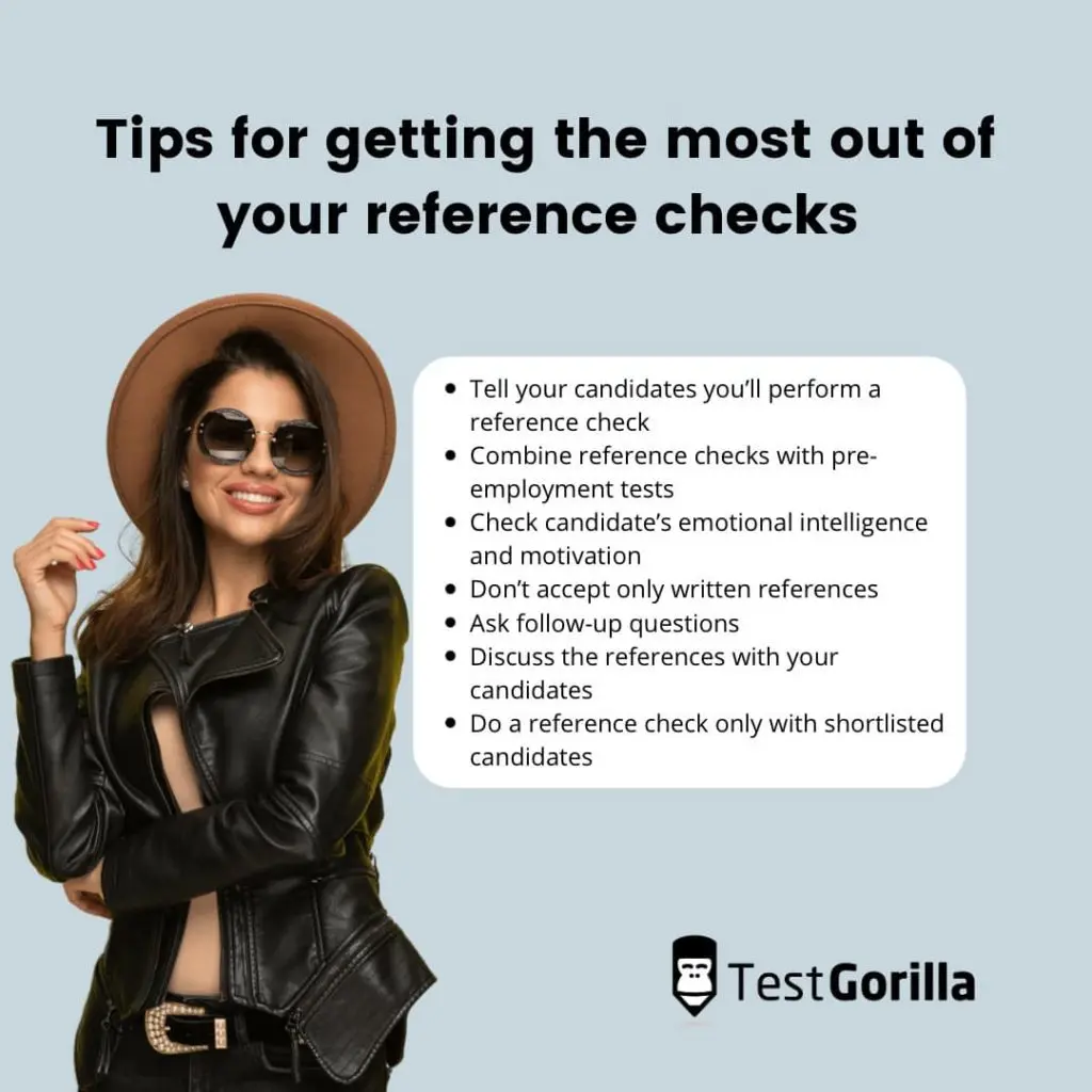 tips for reference checks
