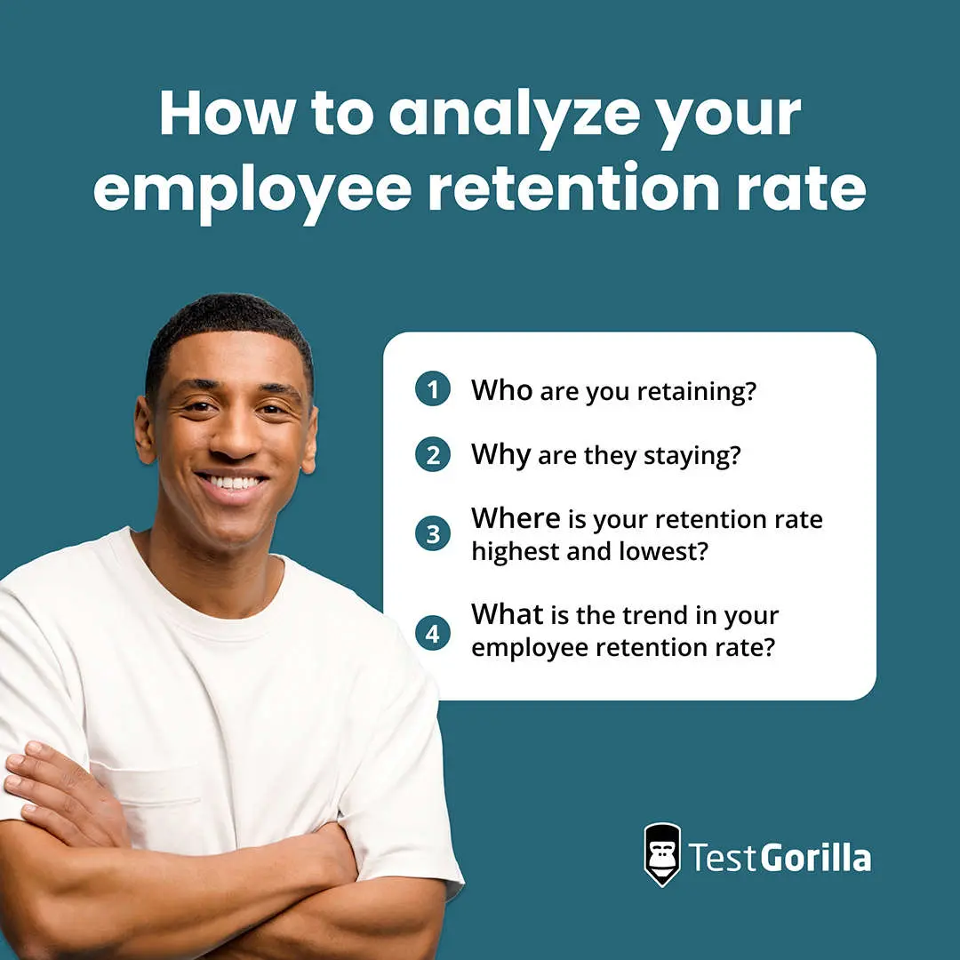 How to analyze your employee retention rate graphic
