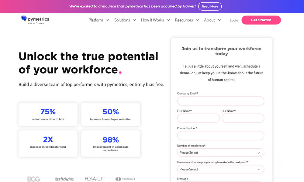 Pymetrics cost price pricing