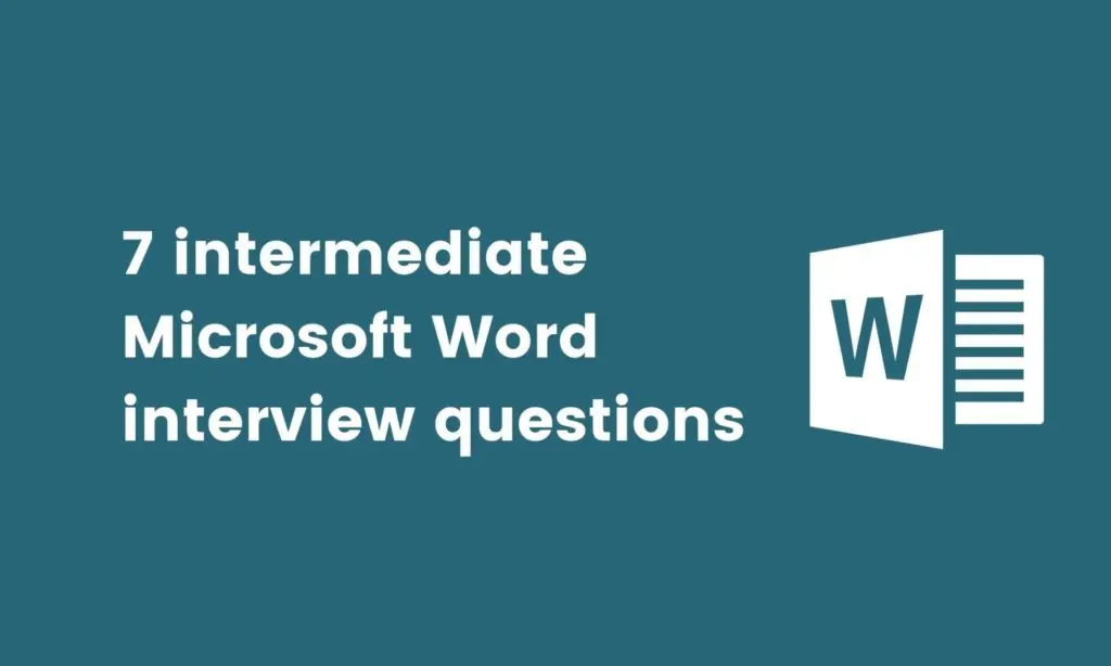 featured image for intermediate Microsoft Word interview questions