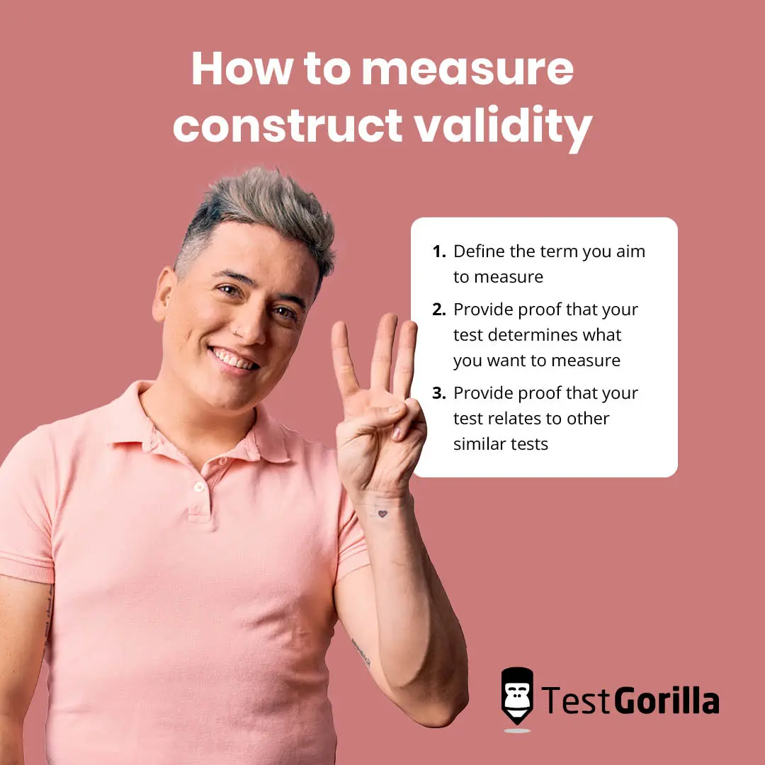 How to measure construct validity