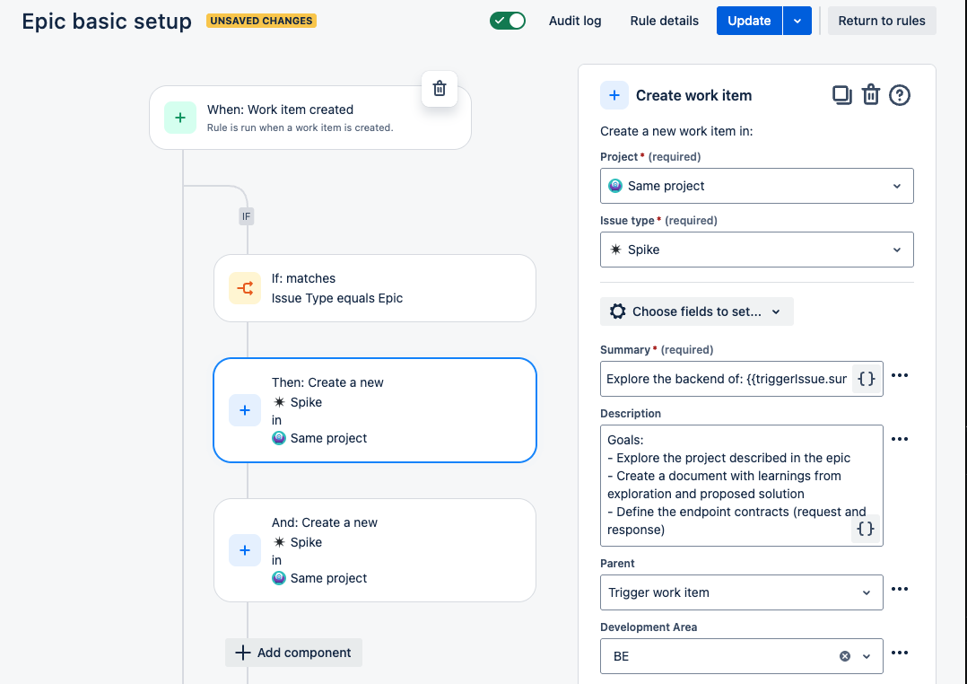spike tickets screnshot