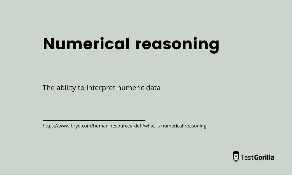 definition of numerical reasoning