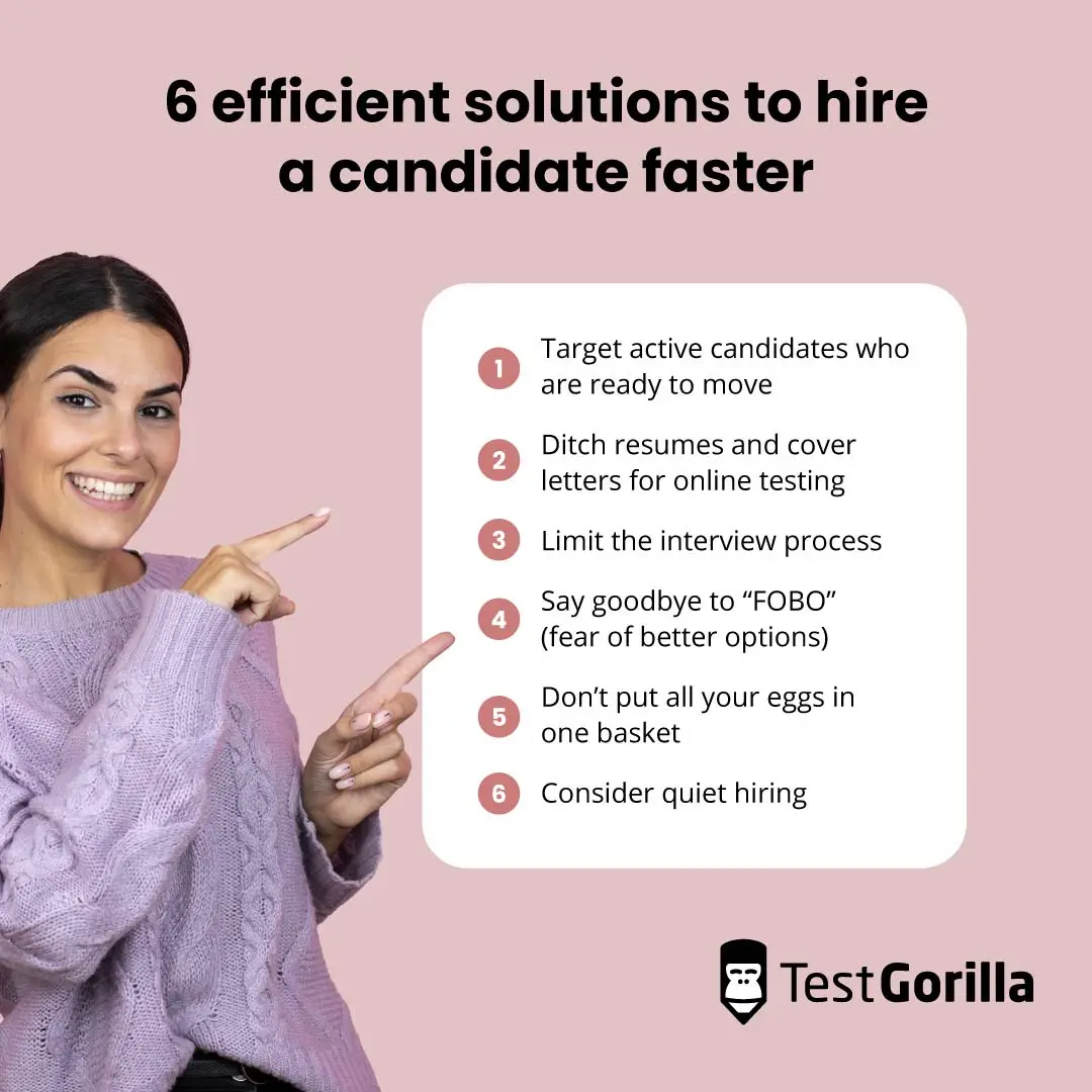 6 efficient solutions to hire a candidate faster