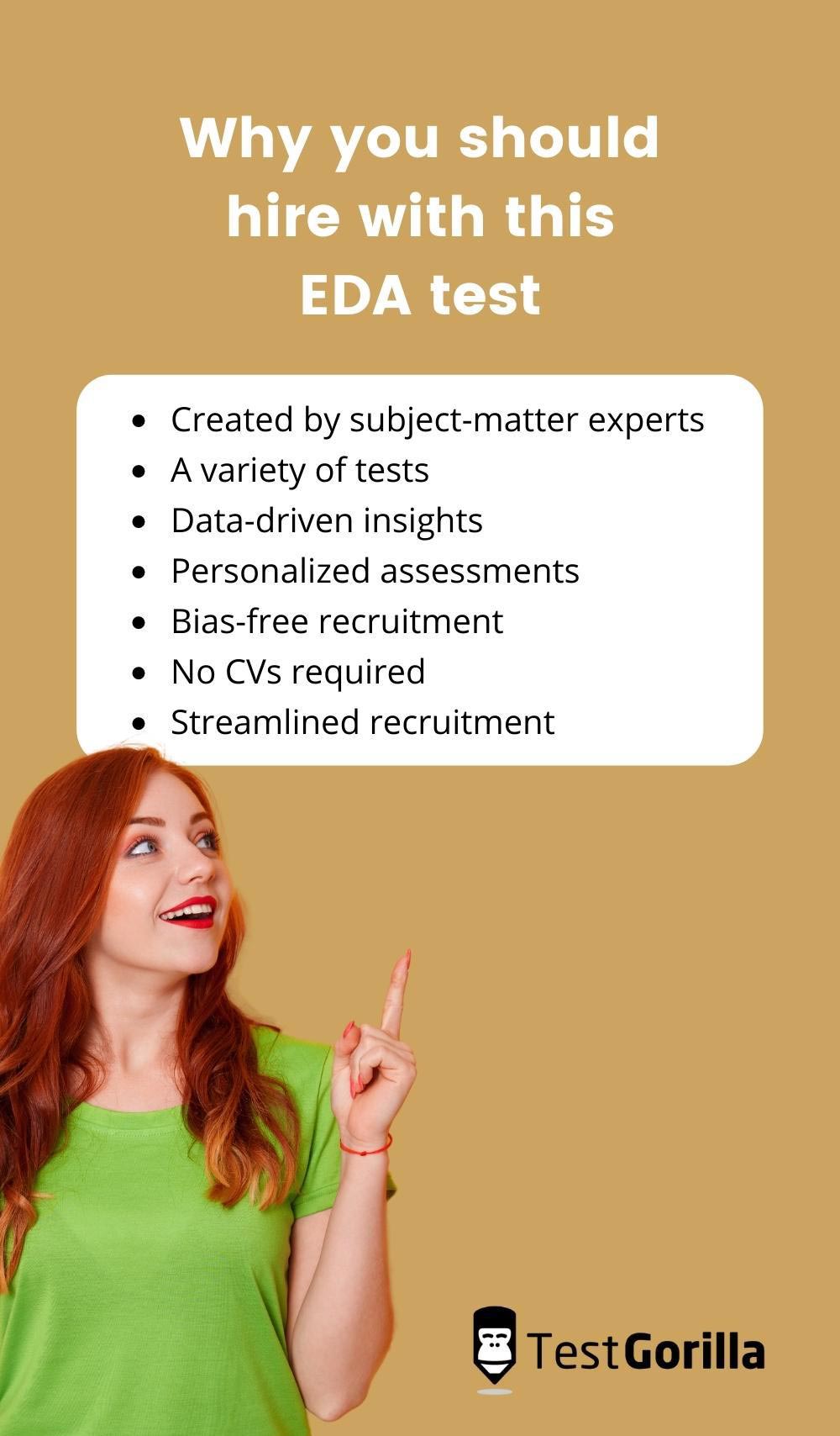 EDA test online recruitment