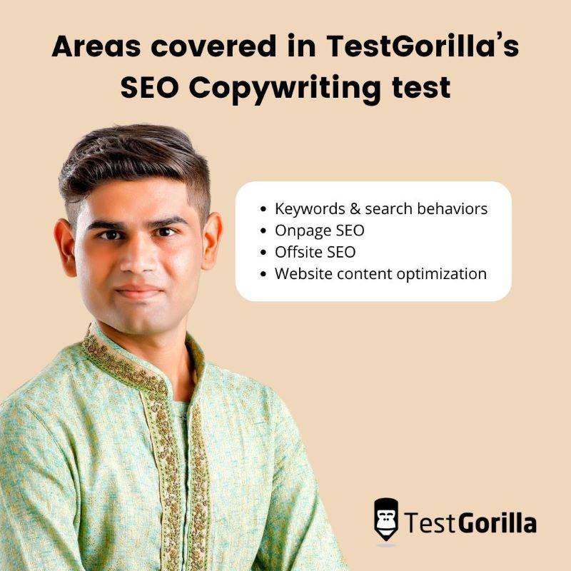 seo test areas covered 