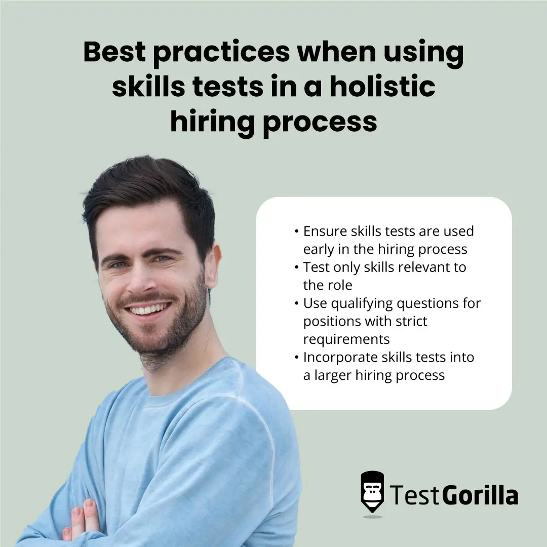 Best practices when using skills tests in a holistic hiring process