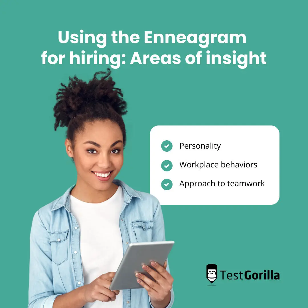 using the enneagram for hiring areas of insight graphic