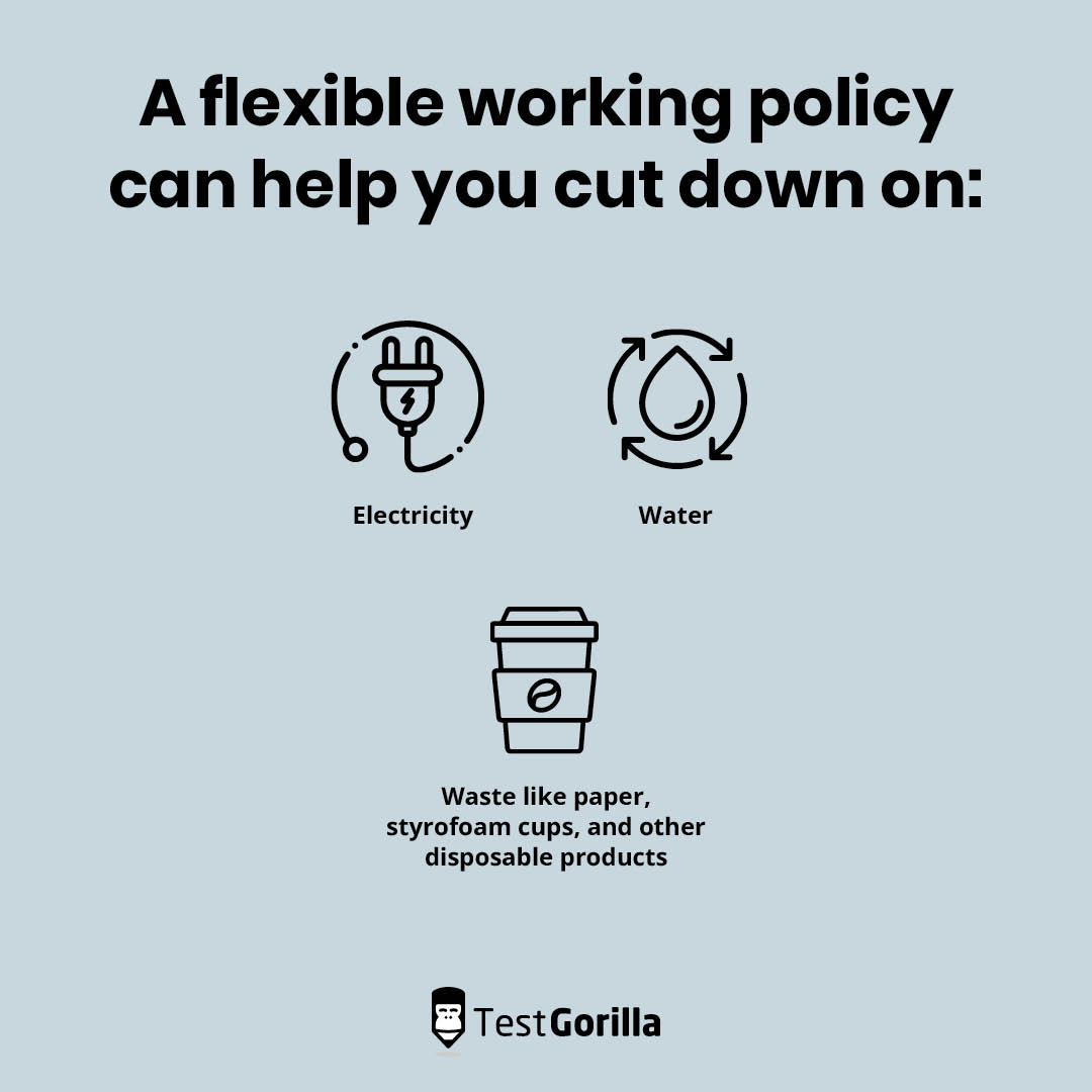 three areas a flexible working policy cut down on