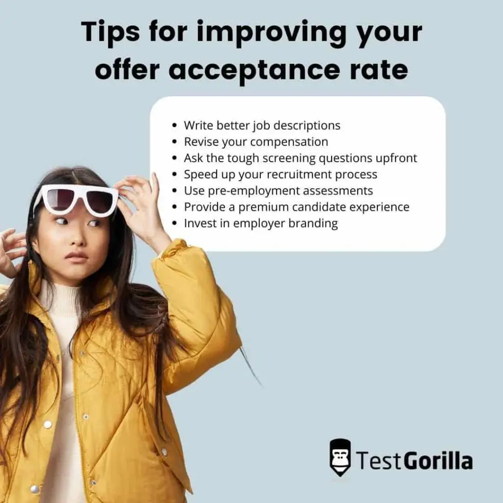 tips for improving your offer acceptance rate