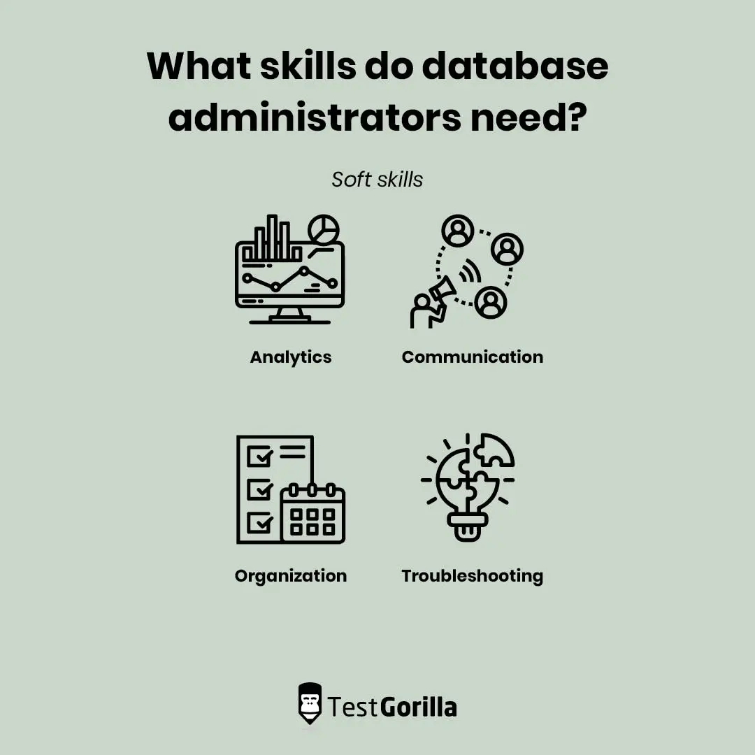 What soft skills do database administrators need