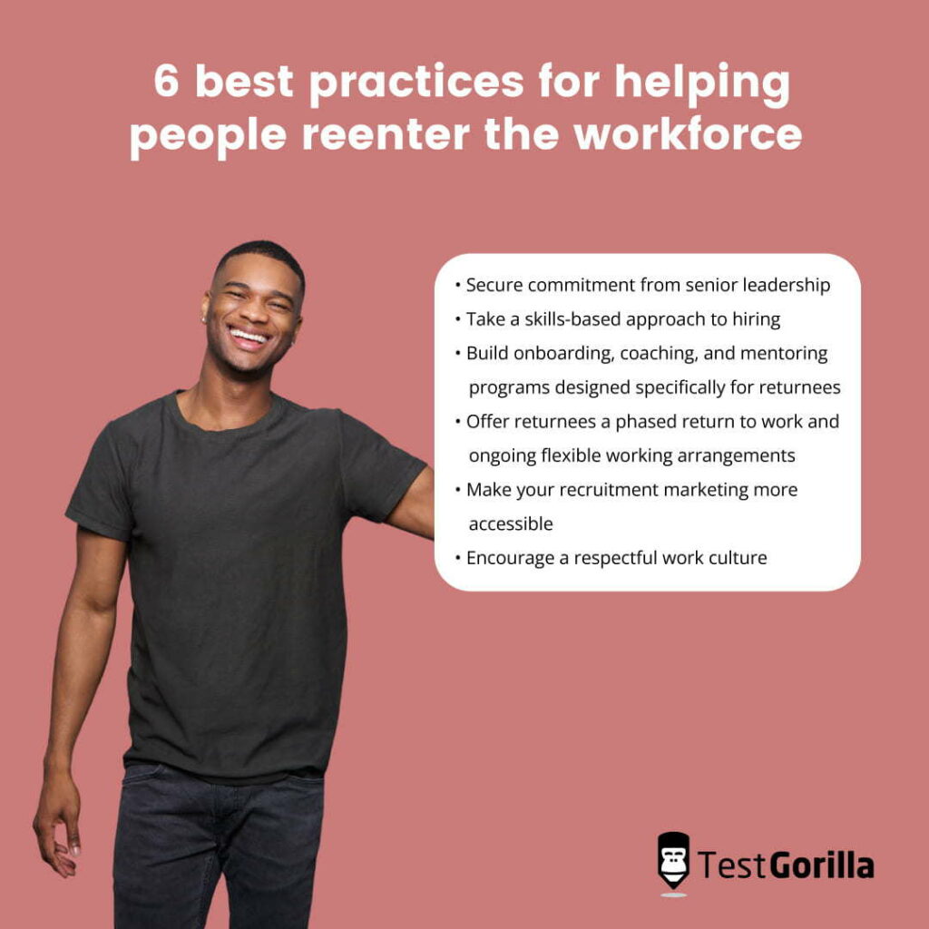 best practices helping people reenter workforce