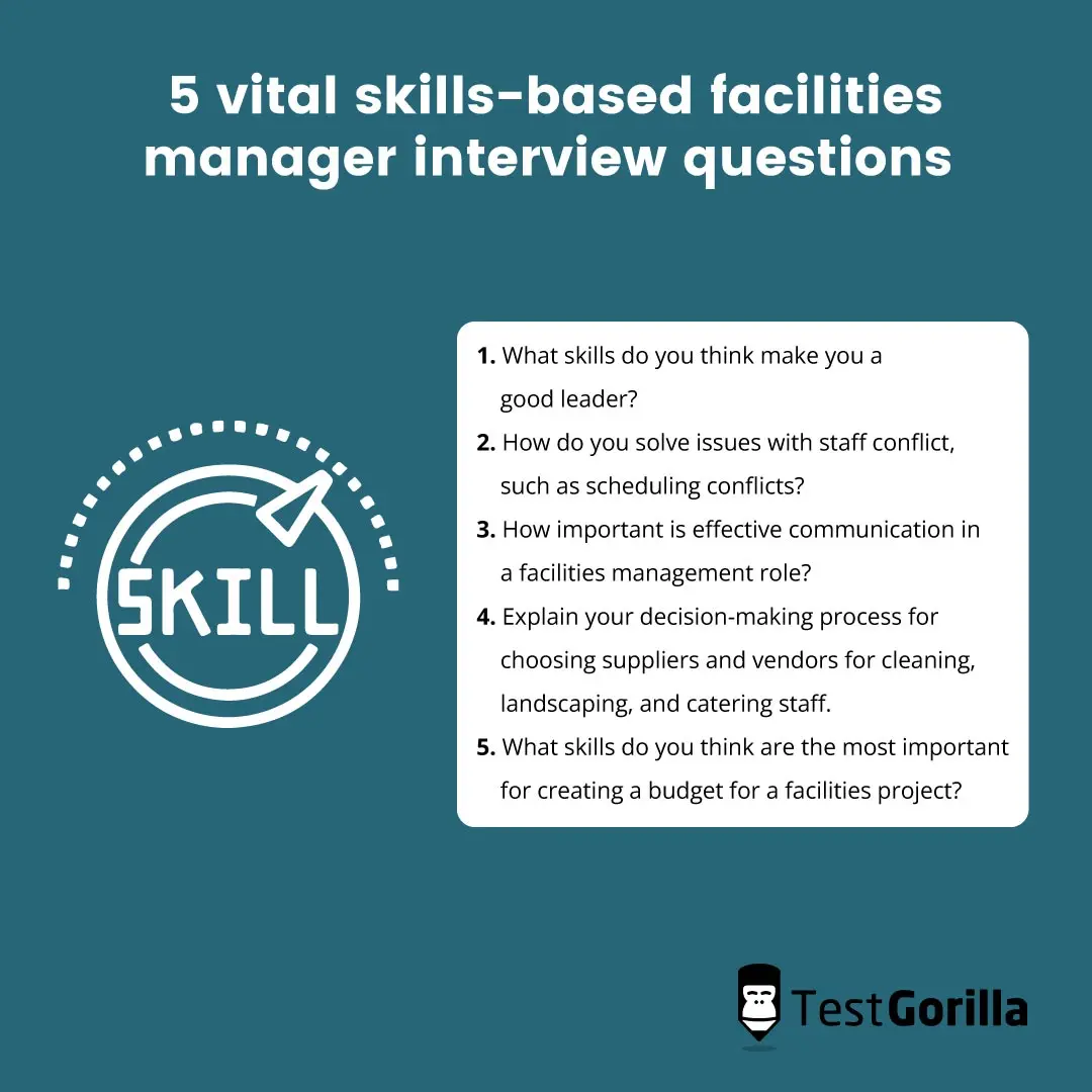 5 vital skills-based facilities manager interview questions