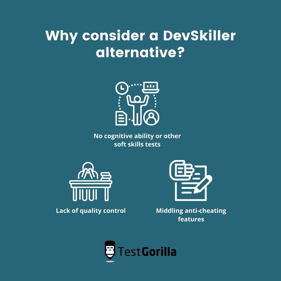 Why consider a DevSkiller alternative?