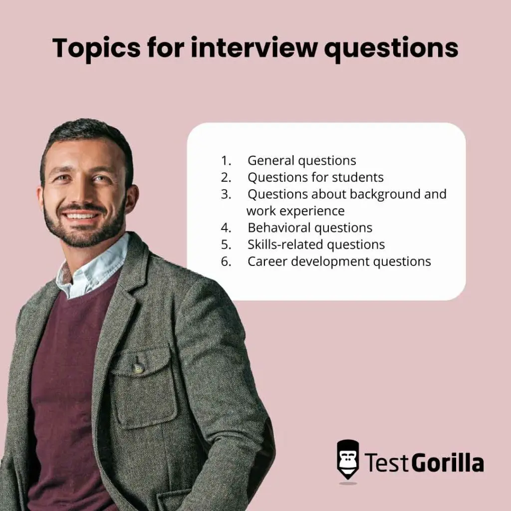 topics for interview questions