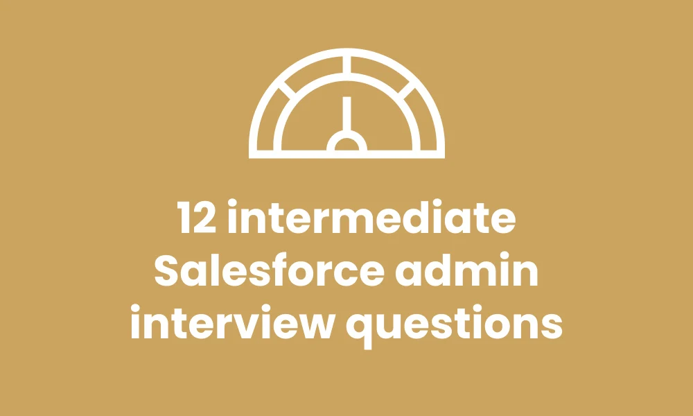 intermediate salesforce admin interview questions