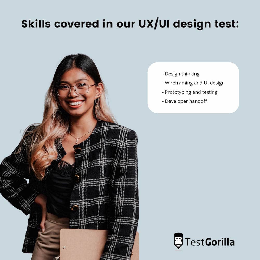 skills covered in our UX/UI design test