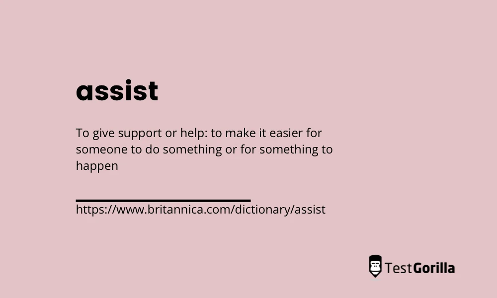 assist dictionary definition