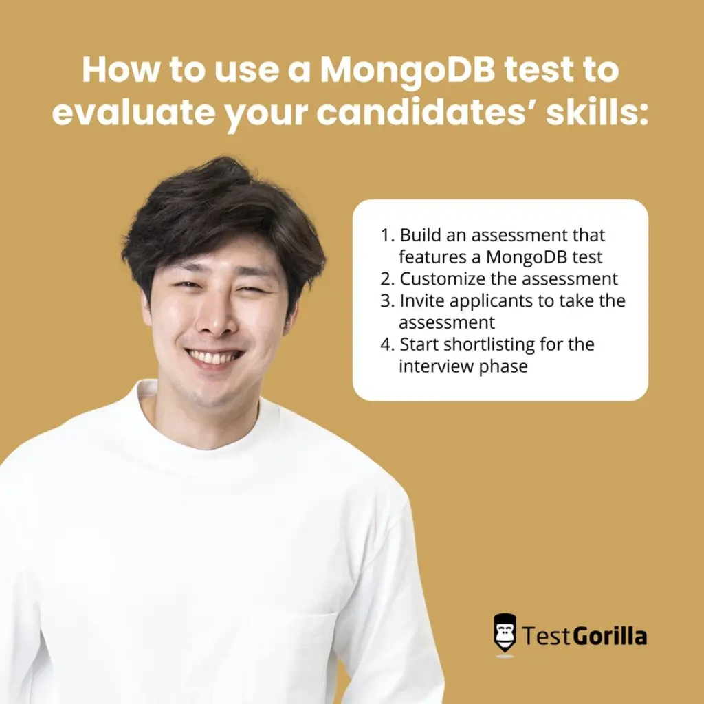 image showing how to use a MongoDB test to evaluate your candidates’ skills