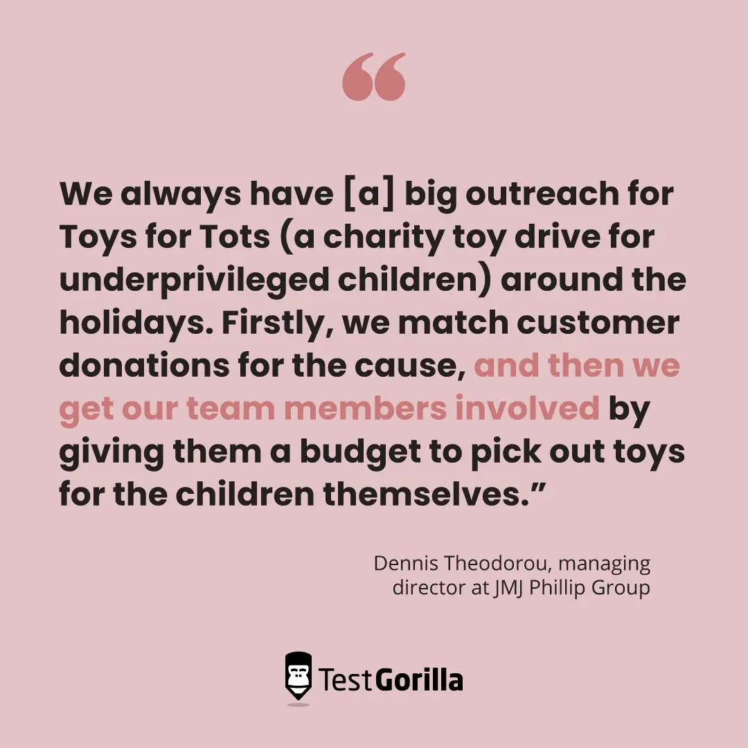 Toys and Tots quote