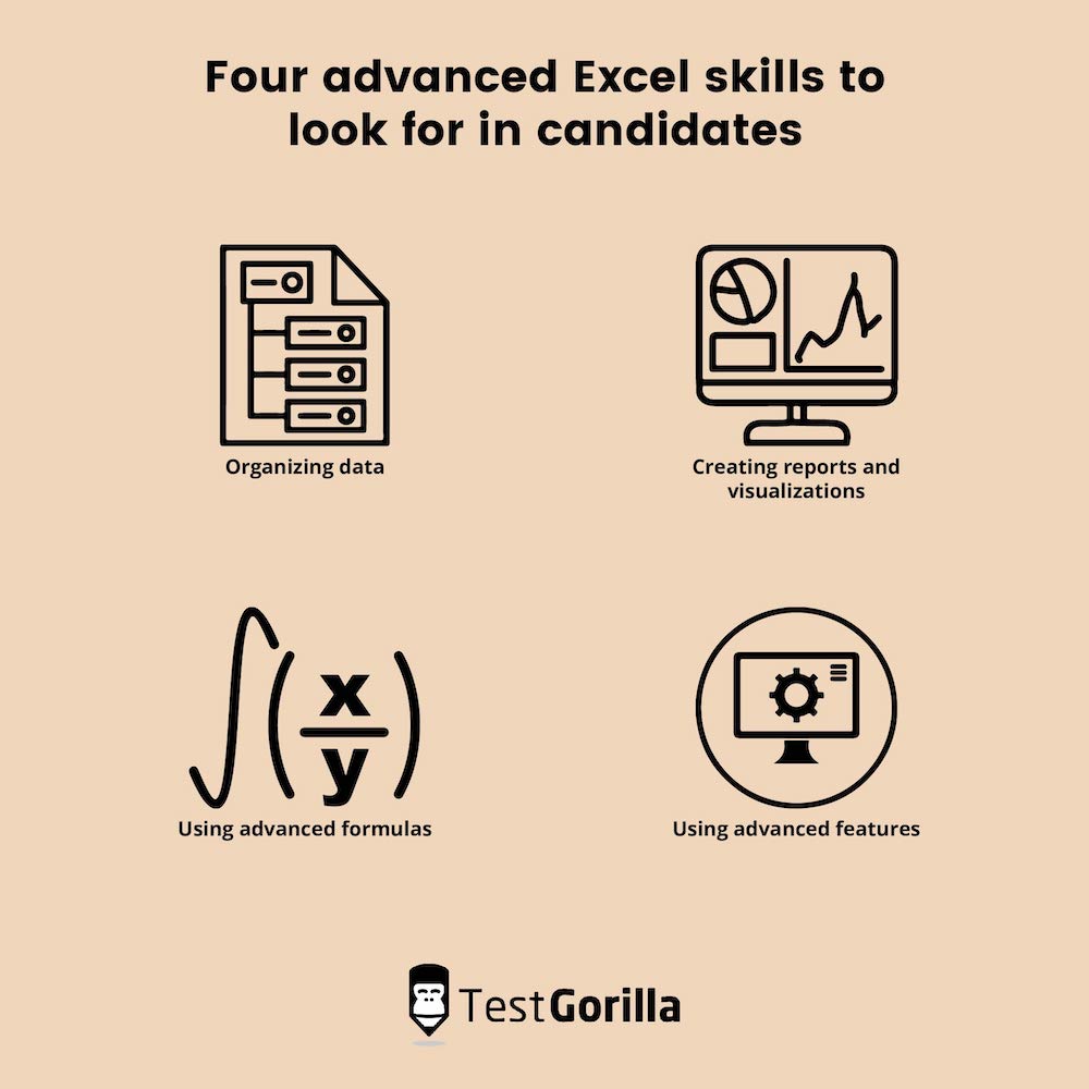 Four advanced excel skills to look for in candidates