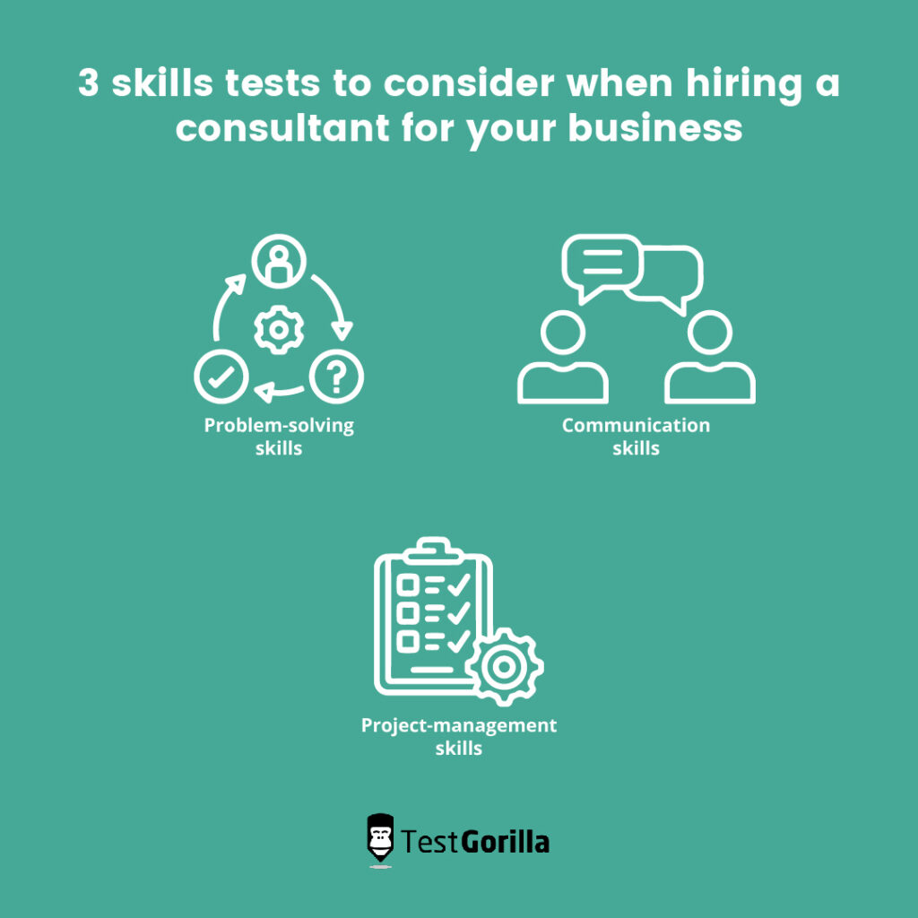 skills tests consider hiring consultant business