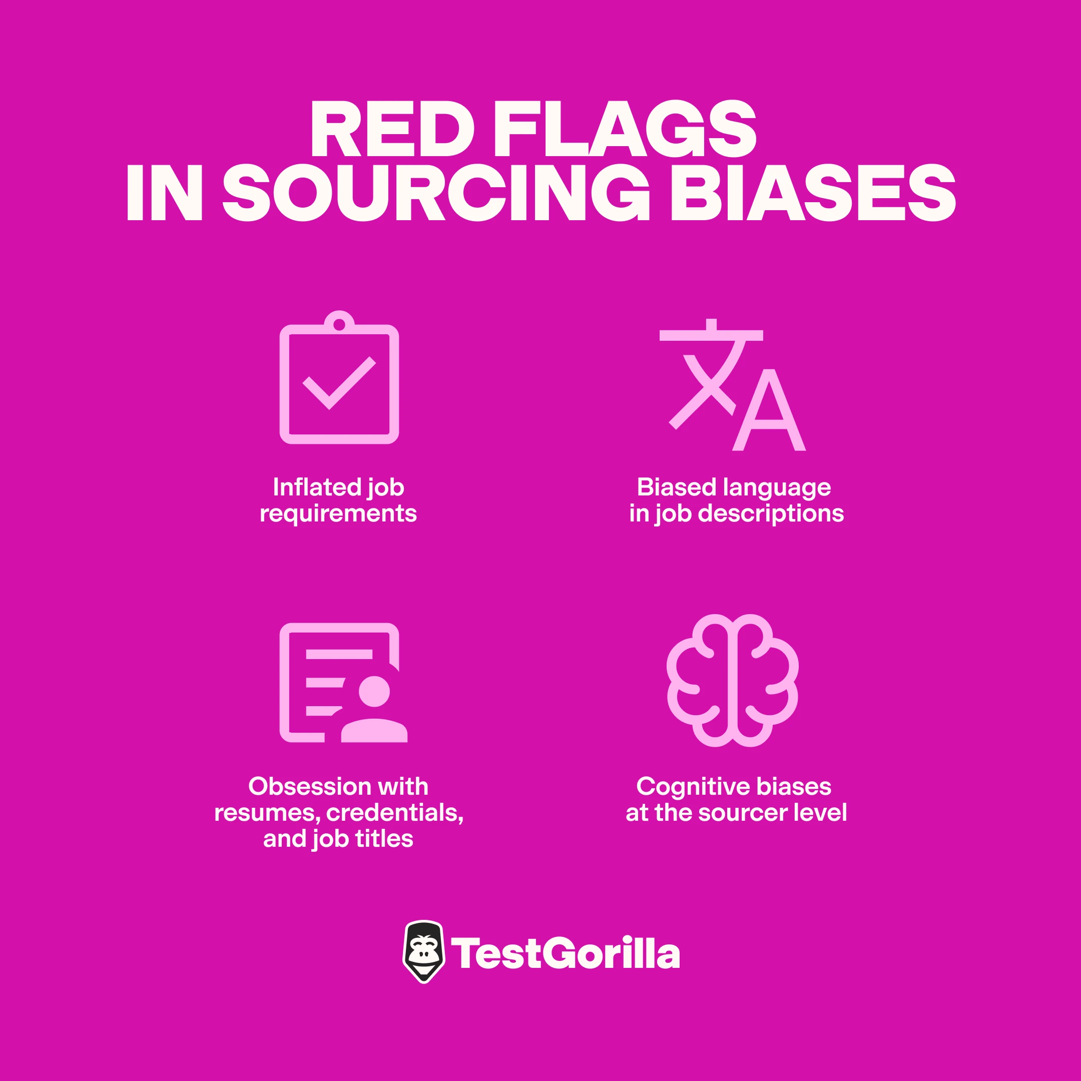 red flags in sourcing biases graphic