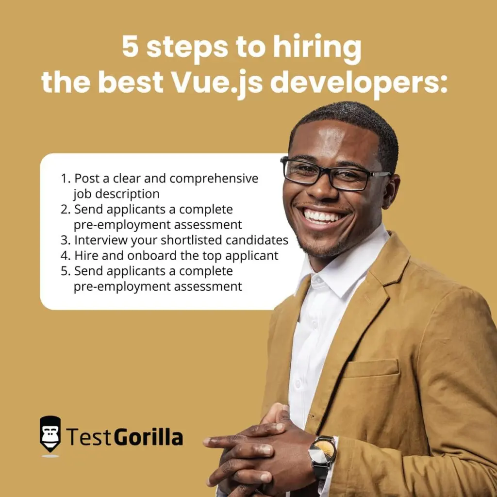Hire VueJs Developers in 5 easy steps