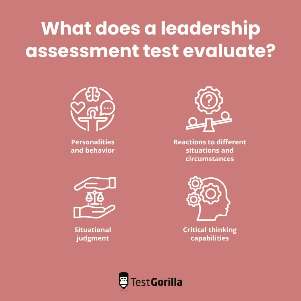 what does a leadership assessment test evaluate