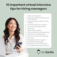 Virtual Interview Tips For Hiring Managers TestGorilla