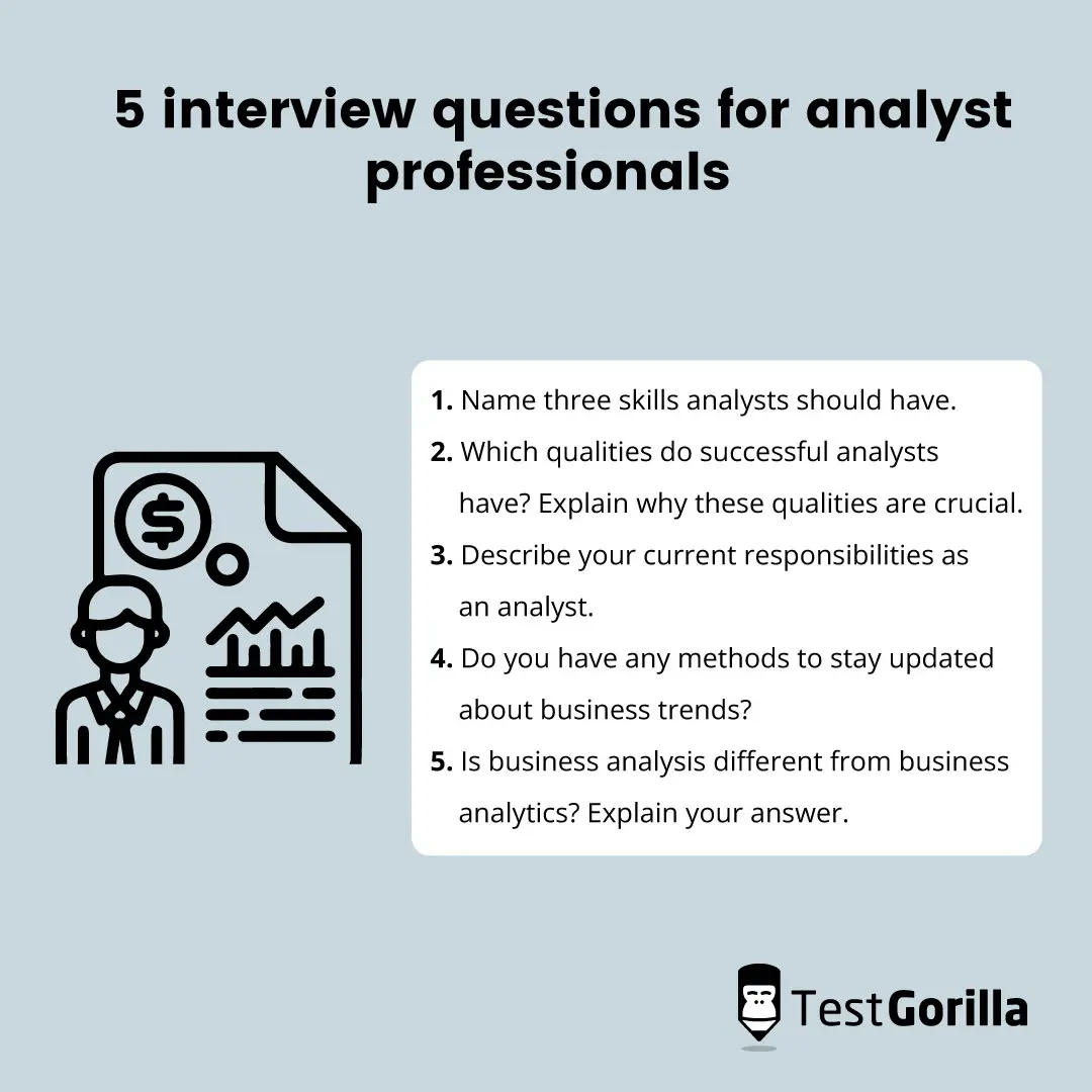 5 general interview questions for analyst professionals