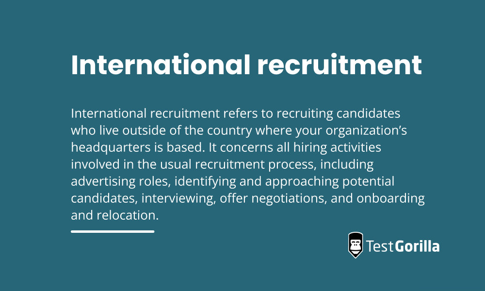 International recruitment definition