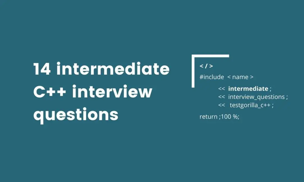  intermediate C++ interview questions