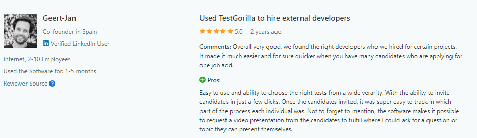 TestGorilla review