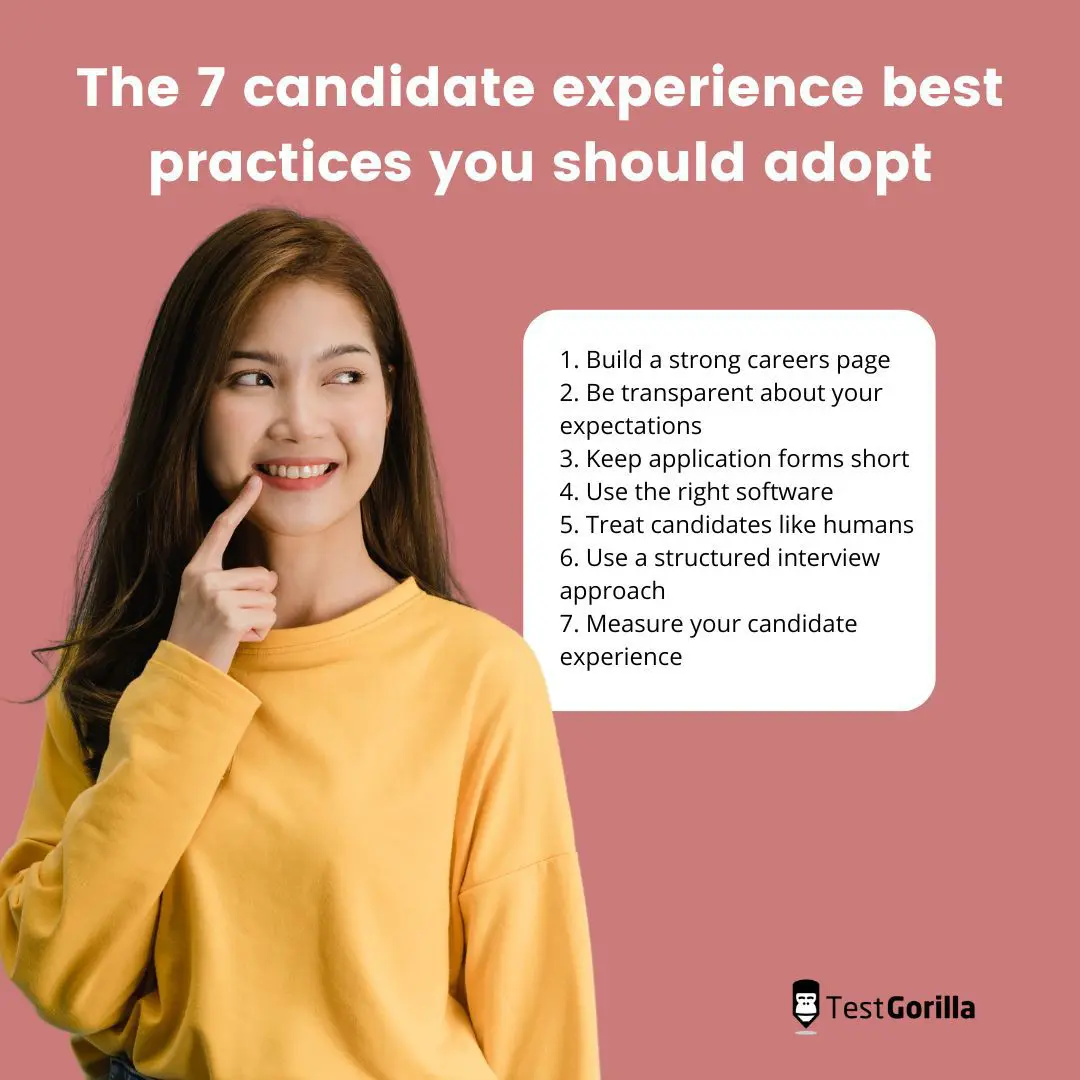 Seven candidate experience practices adopt