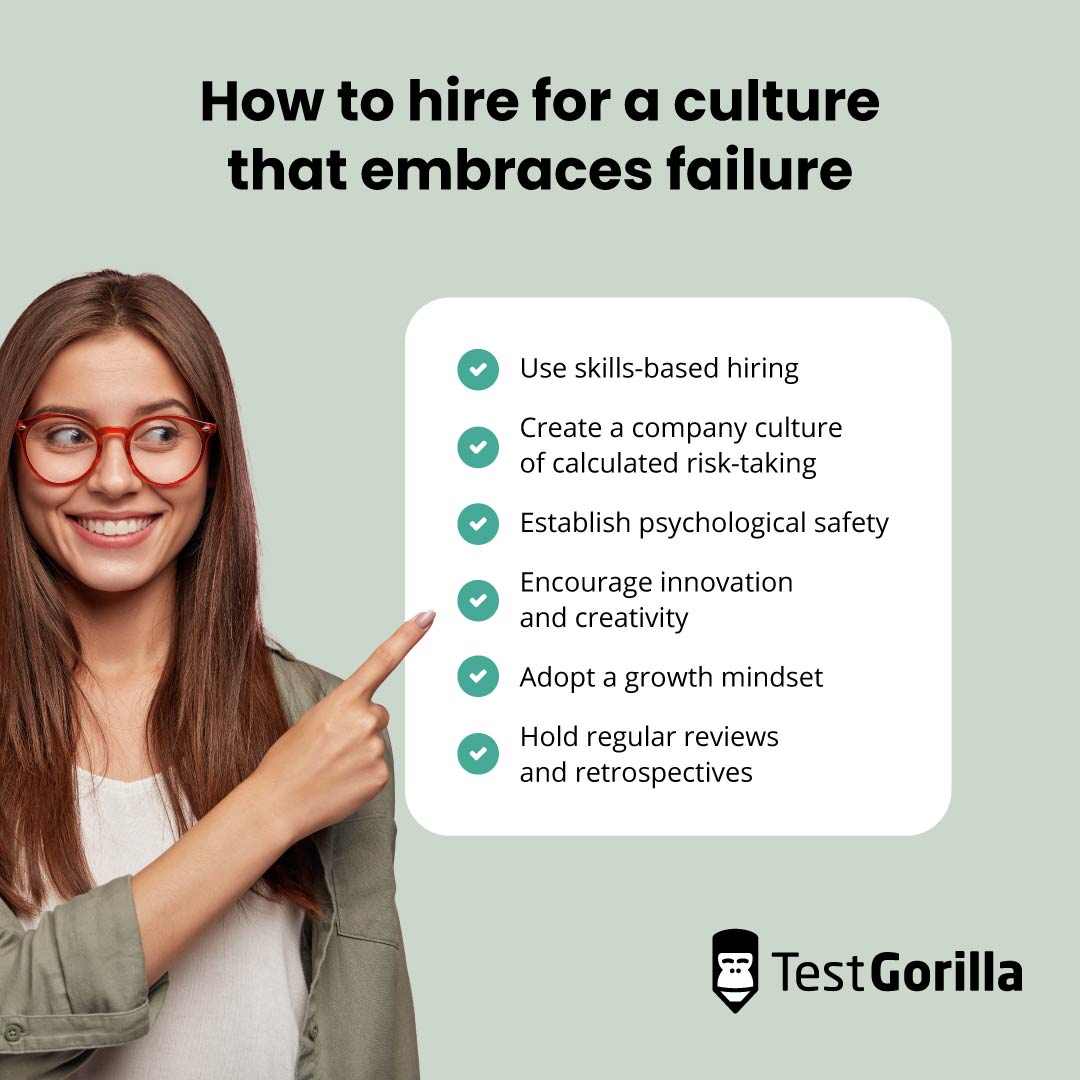 How to hire for a culture that embraces failure graphic