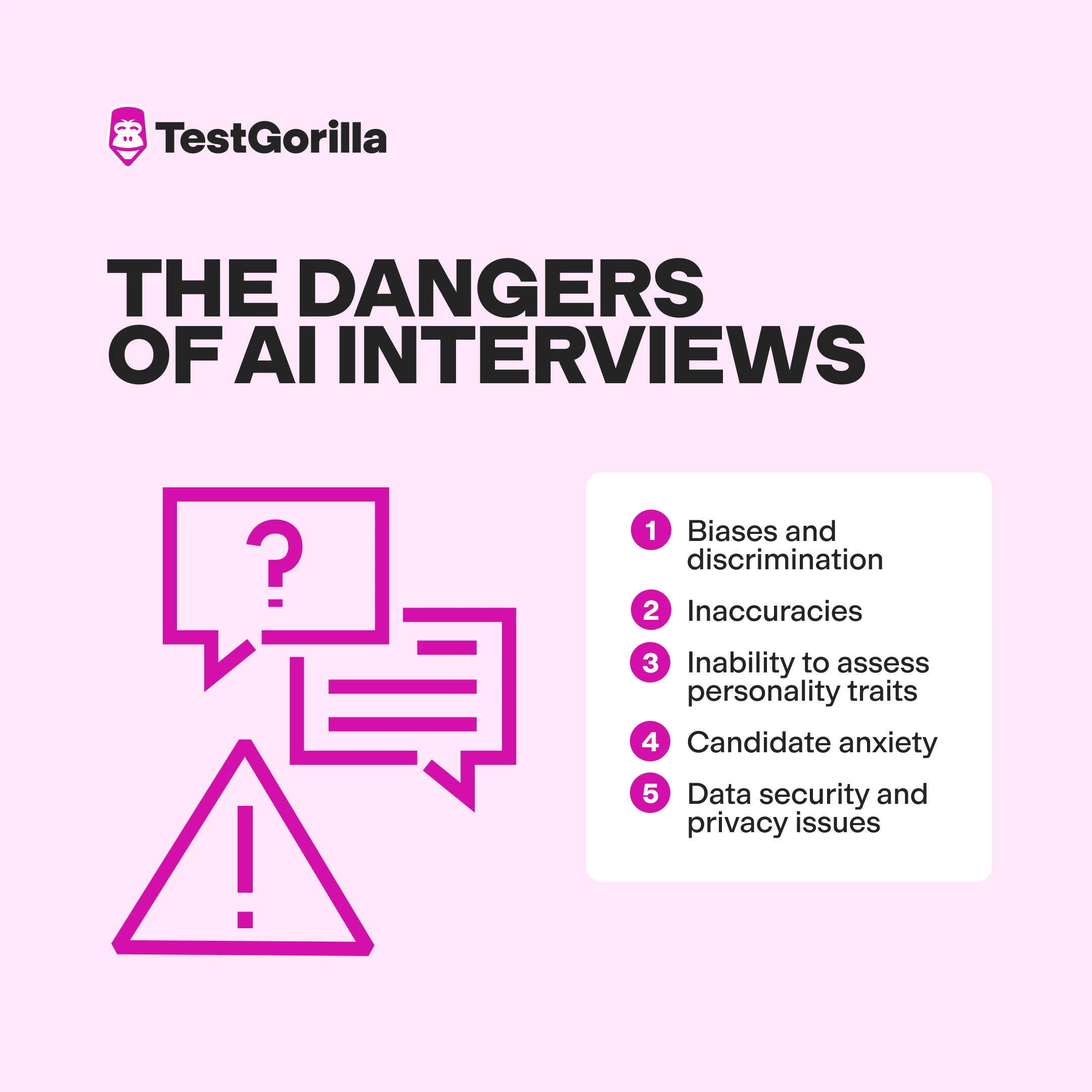 the dangers of ai interviews graphic