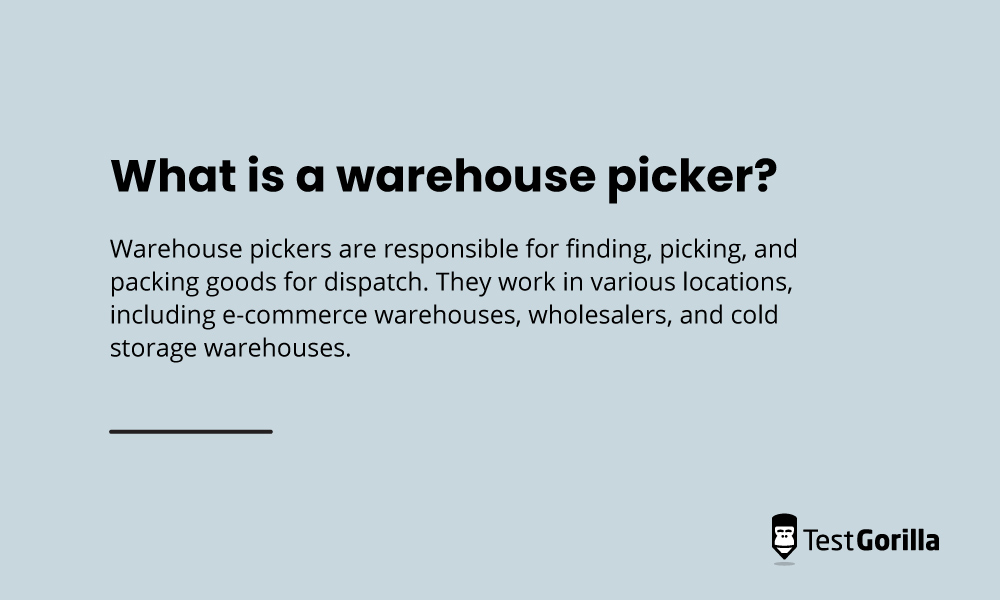 what is a warehouse picker definition graphic