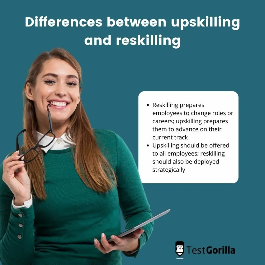 differences upskilling and reskilling