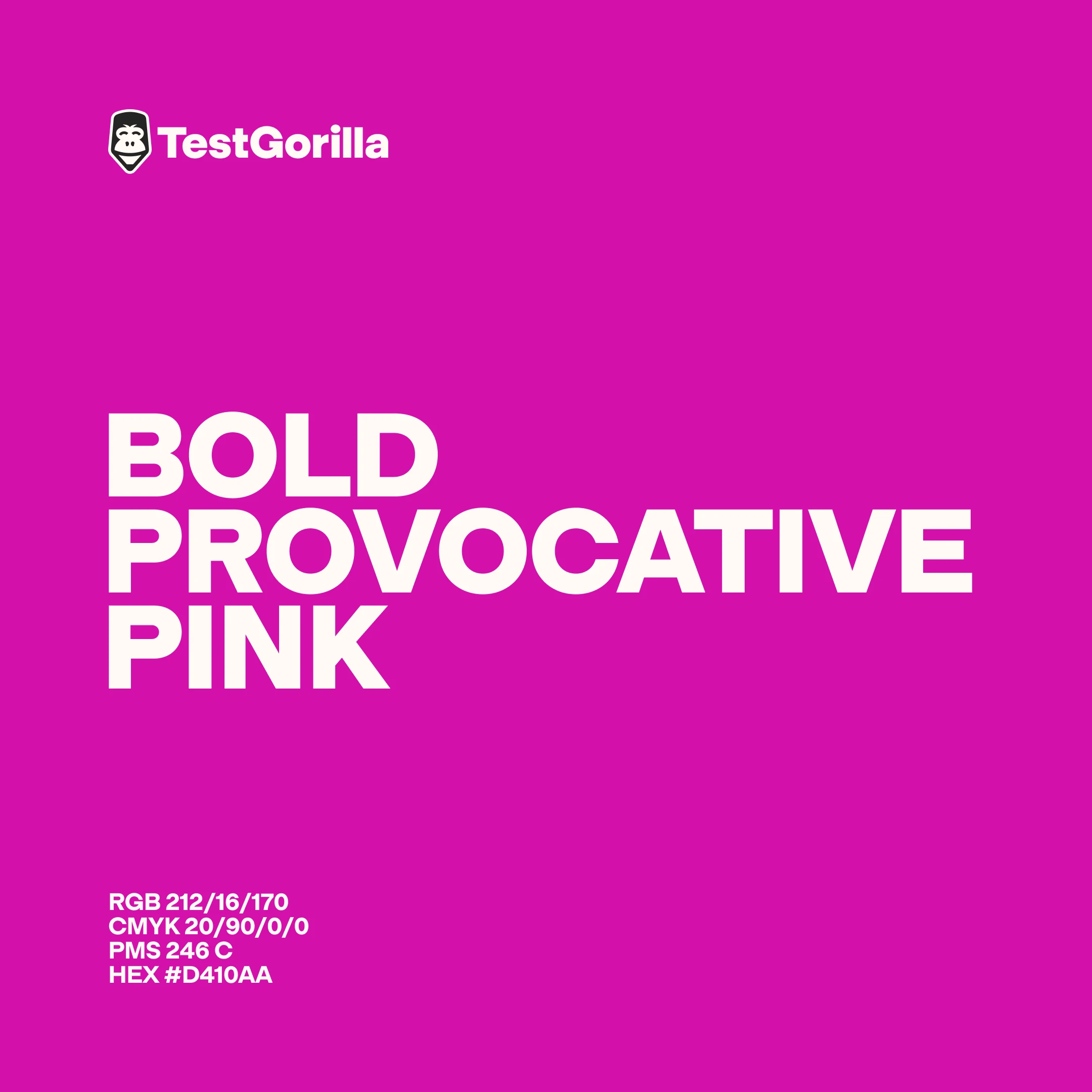 Bold provocative pink