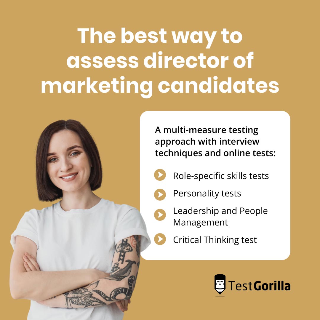 The best way to assess director of marketing candidates graphic
