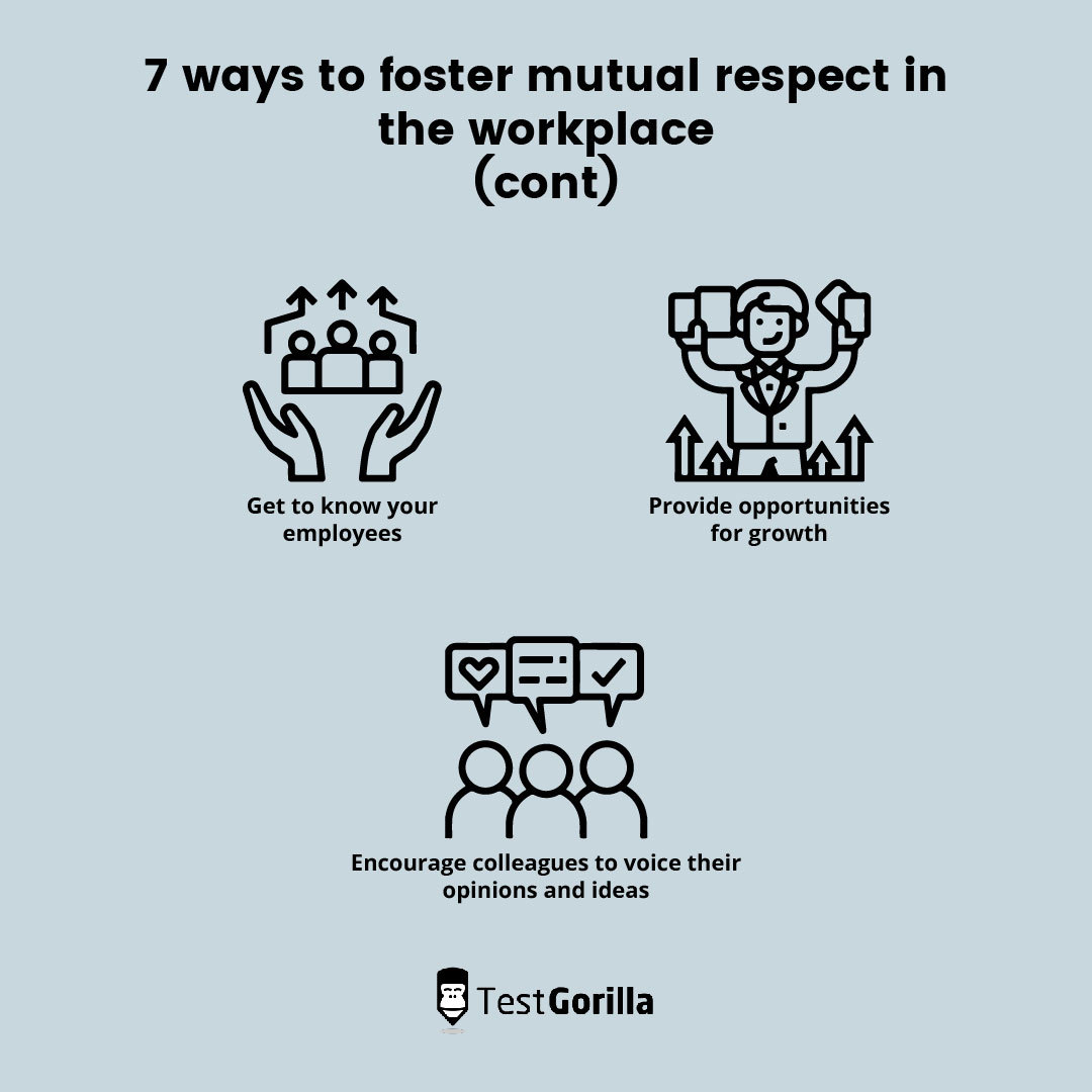 Foster mutual respect workplace 