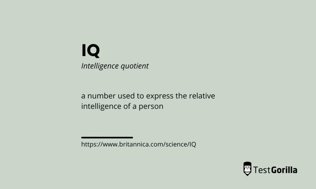 Solved An IQ test is an assessment that measures a range of